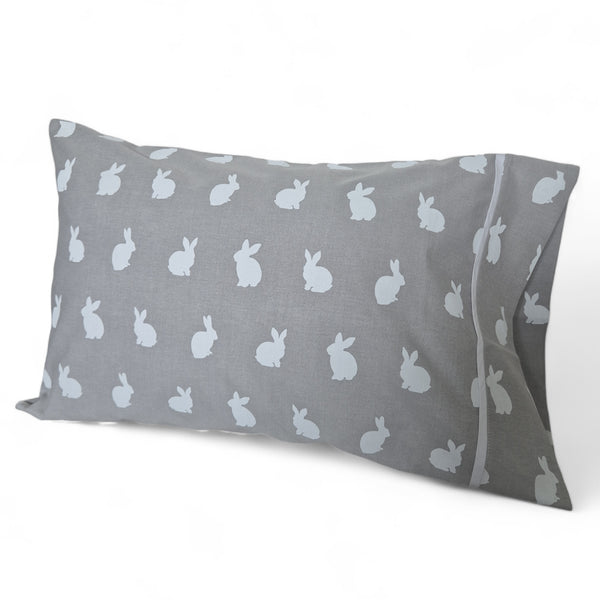 Funda cojin o almohada 50x70 gris conejos