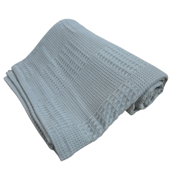 Manta Waffle 100% algodón Menta