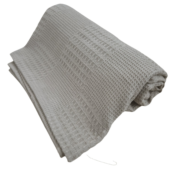 Manta Waffle 100% algodón Taupe
