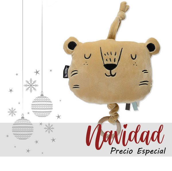 Peluche musical tigre café