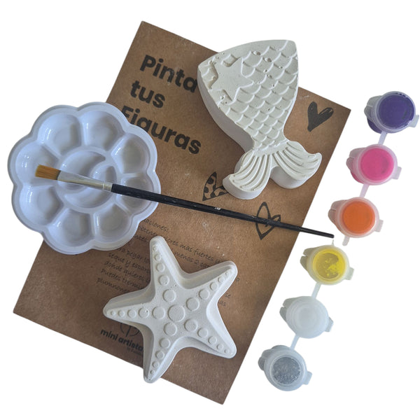 Pack figuras de yeso Bajo el Mar